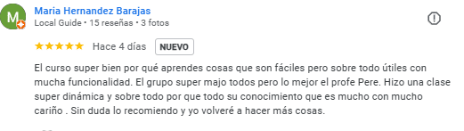Opinión alumno curso masaje