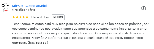 Reseña curso masajes